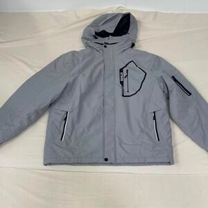 UTWGN gray hooded outdoor jacket